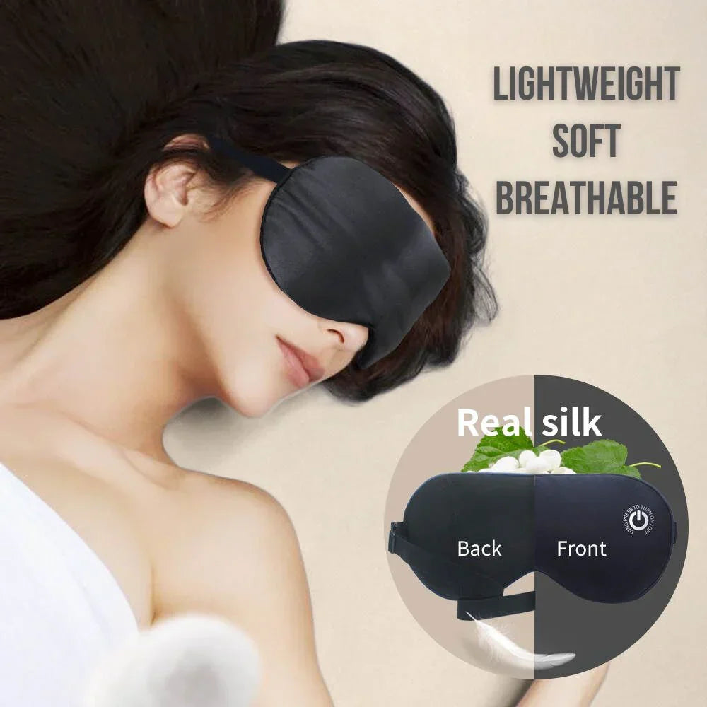 Adjustable Heated Eye Mask Portable Cordless Comfort