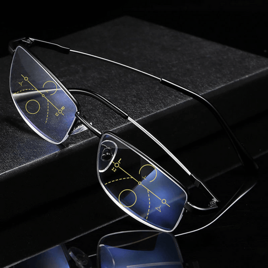 Progressive Reading & Driving Glasses with Anti‑Glare