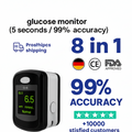 Blood Glucose Monitor Glucometer Non Invasive Fingertip Portable Digital Screen