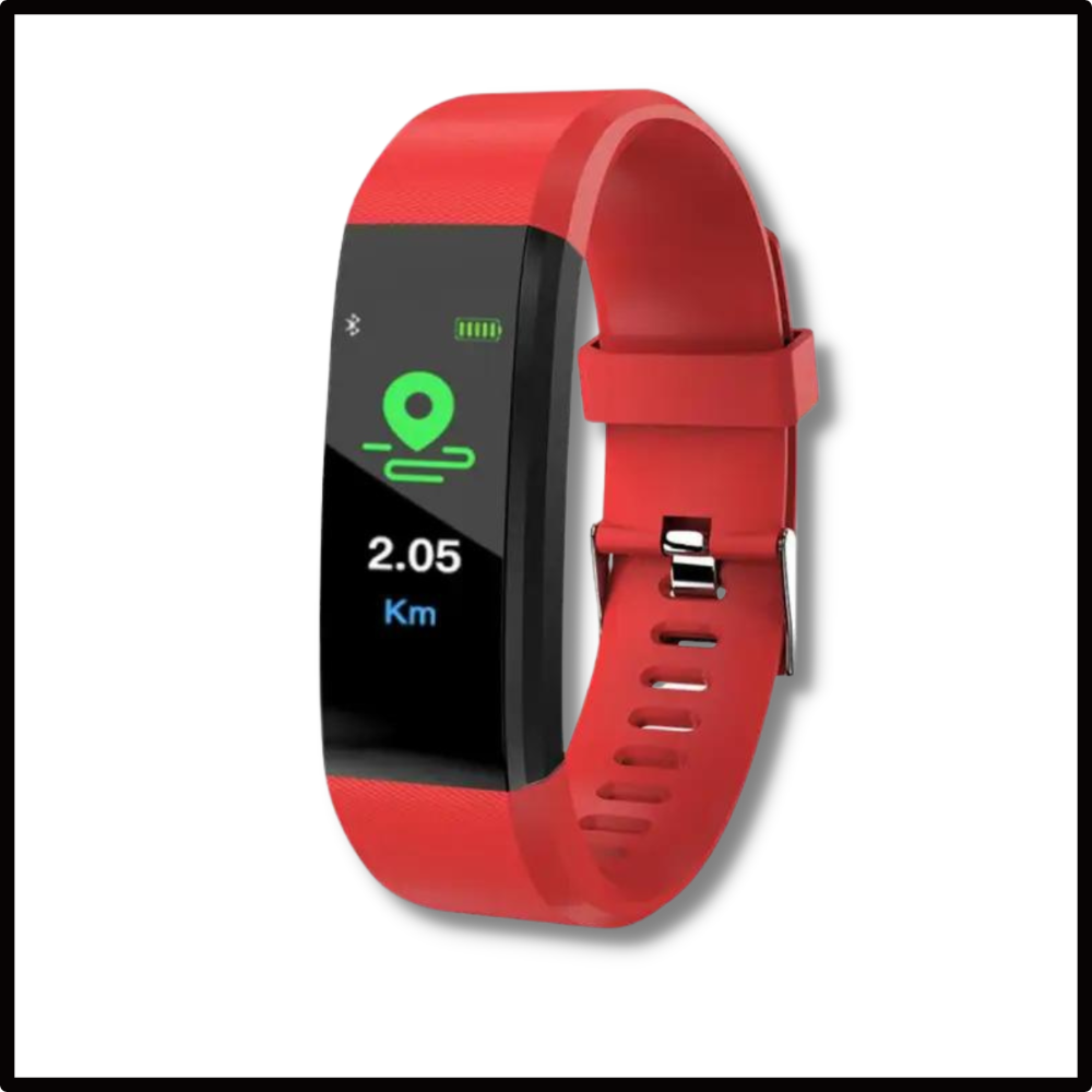 Fitness Tracker Step Watch with Heart Rate Monitor and Distance Tracking for Seniors