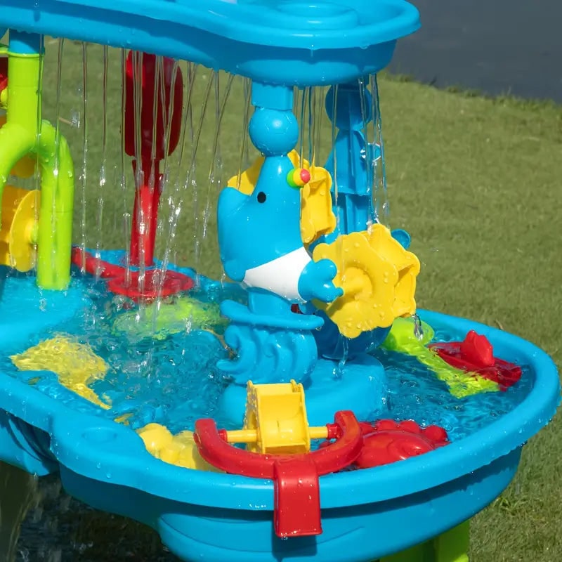 Kids' Sand and Water Table with 15 Accessories and Multi-Tier Design