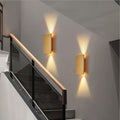 Modern Wall Sconce LED Up Down Rectangular Metal Mounted Light