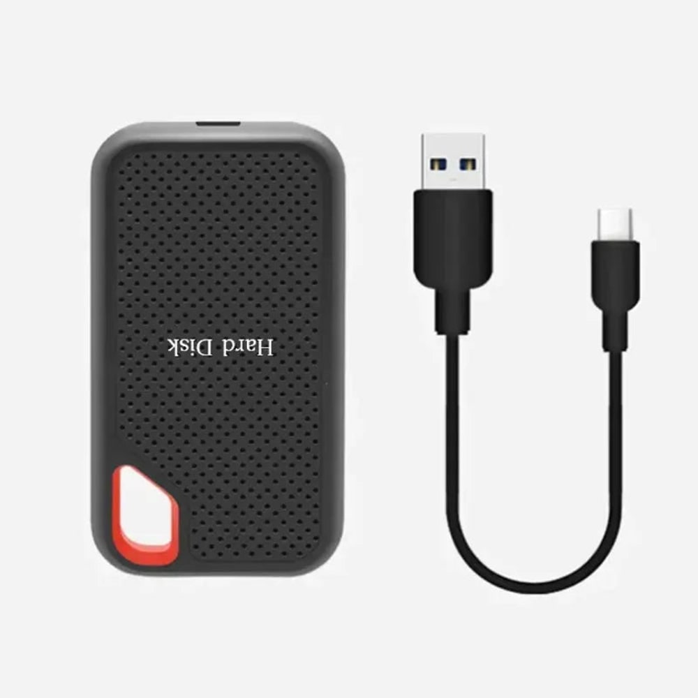 Portable External Ssd Solid State Drive with Lanyard Loop and Usb-C for PC 1tb