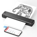 Portable Thermal Printer Wireless Bluetooth A4 Compact Travel USB Mobile