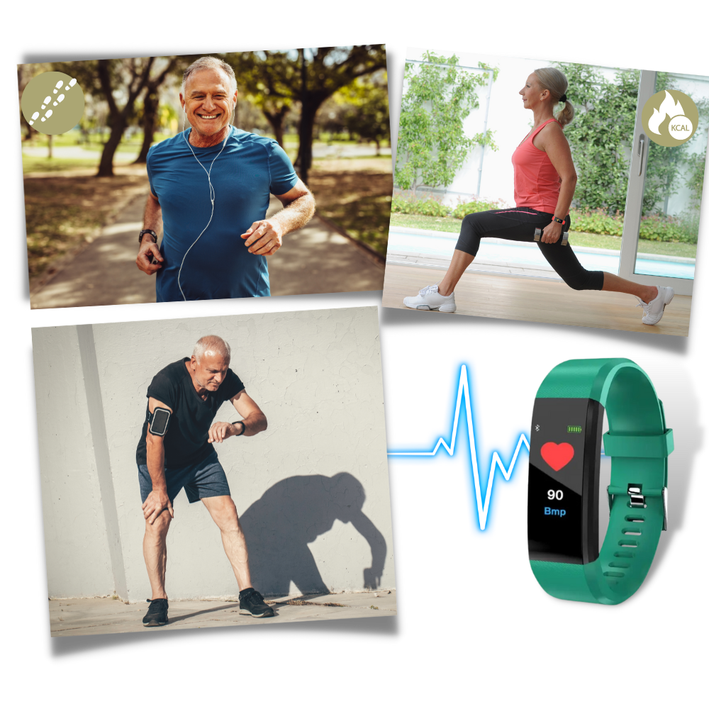 Senior Health Tracking Smartwatch with Large Display