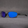 Sports Sunglasses Polarized Uv400 with Wrap-Around Metallic Frame Aviator